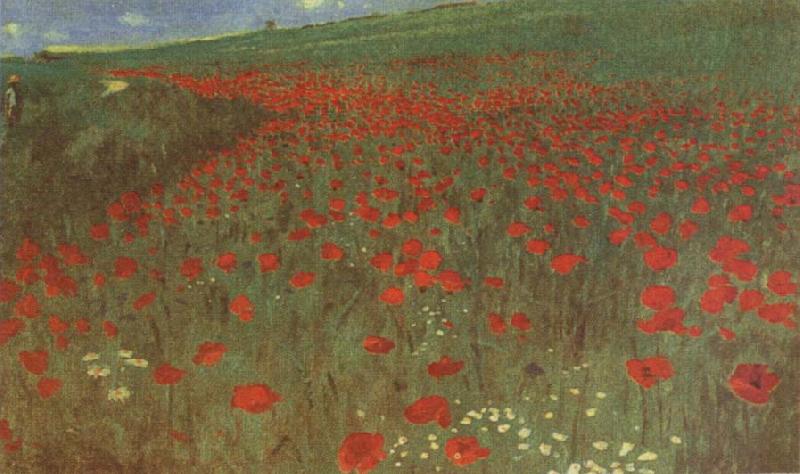 Merse, Pal Szinyei A Field of Poppies